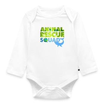 Animal Rescue Squad Citation drôle de bien-être - Body Bébé bio manches longues - blanc - Devant
