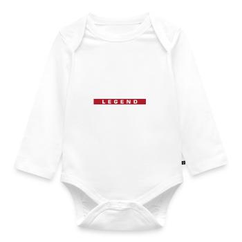 Robotics Legend Mechanic Engineering Robot - Organic Longsleeve Baby Bodysuit - white - Front