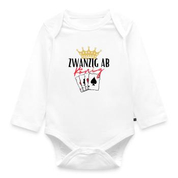 Twenty from King - Organic Longsleeve Baby Bodysuit - white - Front