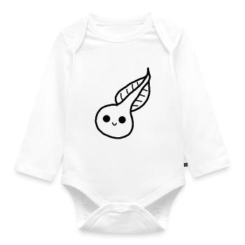 Tadpole - Organic Longsleeve Baby Bodysuit - white - Front
