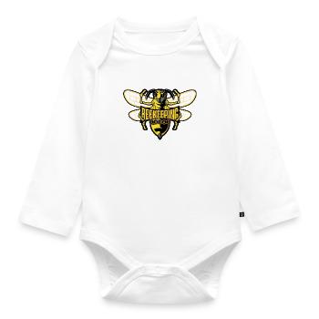 Beekeeping Squad Wildlife Nature Bee Keeper Honey - Organic Longsleeve Baby Bodysuit - white - Front