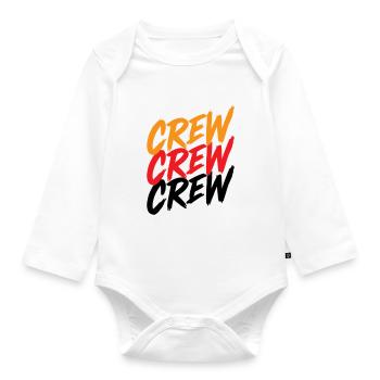 Crew - Baby Bio-Langarm-Body - Weiß - Vorne