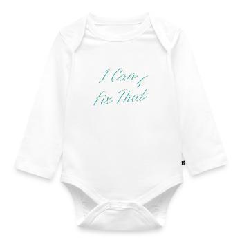 Fix That Electro Worker Craftsman Electrician - Organic Longsleeve Baby Bodysuit - white - Front