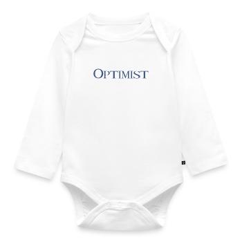 Optimist - Baby Bio-Langarm-Body - Weiß - Vorne