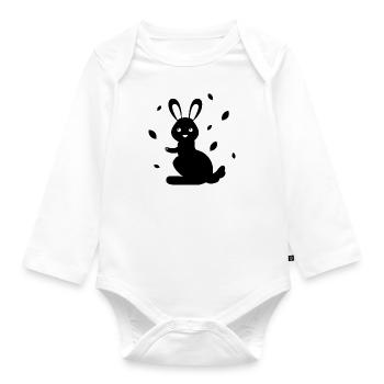 Rabbit - Rabbit Nature Easter - Organic Longsleeve Baby Bodysuit - white - Front