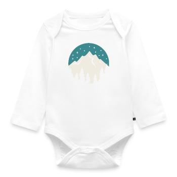 Thé douillet pour la saison d'hiver au design - Body Bébé bio manches longues - blanc - Devant