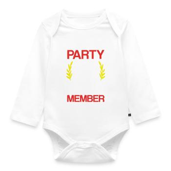 Thailand Party Crew - Baby Bio-Langarm-Body - Weiß - Vorne
