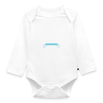Ironic Saying Hold My Shoed Hobby Trampolinist - Organic Longsleeve Baby Bodysuit - white - Front