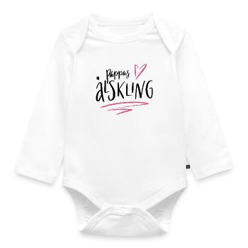 Papas Liebling - Baby Bio-Langarm-Body - Weiß - Vorne