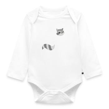 Raccoon Squad Funny Wild Animal Team - Body Bébé bio manches longues - blanc - Devant