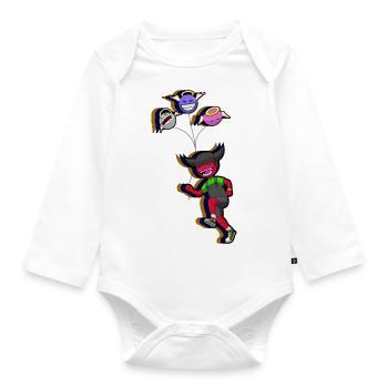 Devil_girl - Organic Longsleeve Baby Bodysuit - white - Front