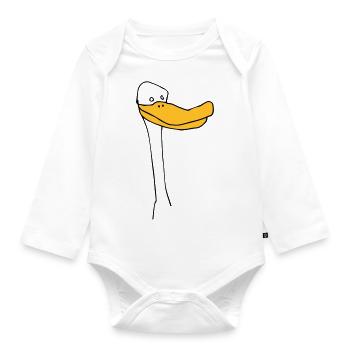 Quak! - Baby Bio-Langarm-Body - Weiß - Vorne