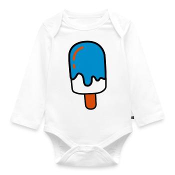 Eis am Stil - Baby Bio-Langarm-Body - Weiß - Vorne
