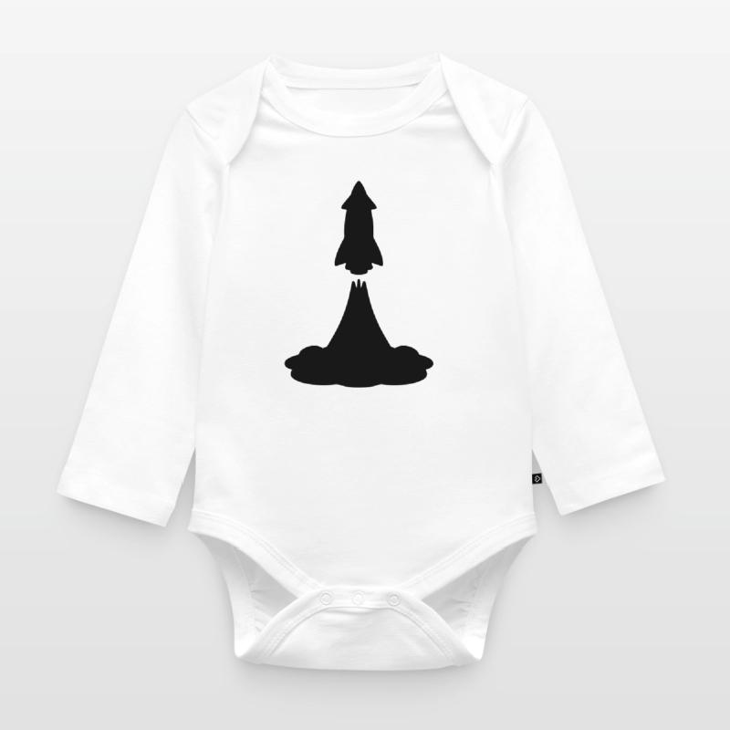 Rocket launch rocket launch Organic Longsleeve Baby Bodysuit