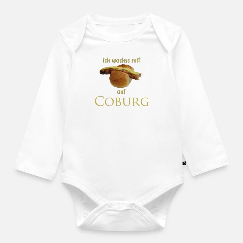 Bratwurst - Baby Bio-Langarm-Body - Weiß