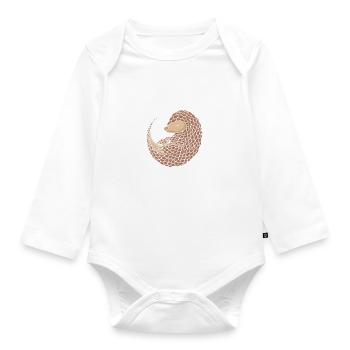 I'm Really A Pangolin In A Human Costume Funny - Baby Bio-Langarm-Body - Weiß - Vorne