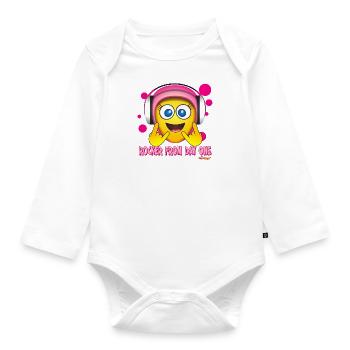 Rocker dès le premier jour - Baby Girl - THE GOODEYS ® - Body Bébé bio manches longues - blanc - Devant