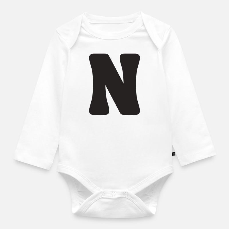 N - Baby Bio-Langarm-Body - Weiß