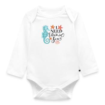 Vitamin Sea - Organic Longsleeve Baby Bodysuit - white - Front