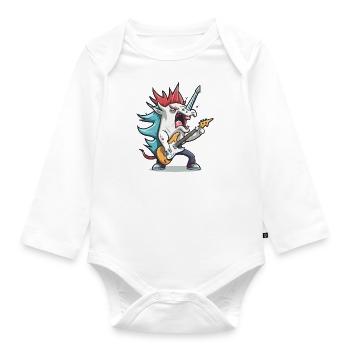 Magische Melodie - Baby Bio-Langarm-Body - Weiß - Vorne