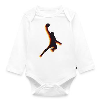Basketball Win Germany - Organic Longsleeve Baby Bodysuit - white - Front