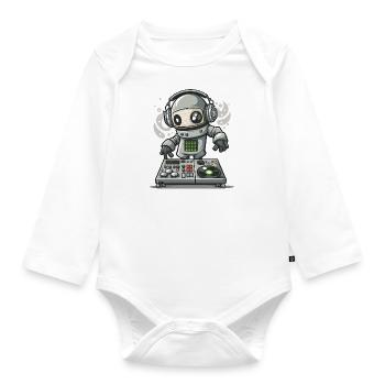 Beat Blender - Organic Longsleeve Baby Bodysuit - white - Front