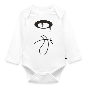 Basket-ball 5 0 06 - Body Bébé bio manches longues - blanc - Devant