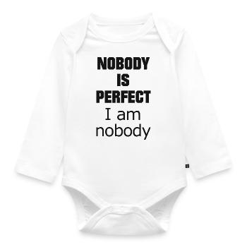 Lustige Sprüche Meme - Baby Bio-Langarm-Body - Weiß - Vorne