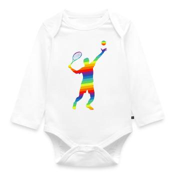 Tennis Hommes Multicolore - Body Bébé bio manches longues - blanc - Devant