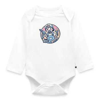 Baby Refinisher - Baby Bio-Langarm-Body - Weiß - Vorne