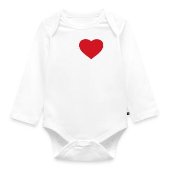 J’ADORE LA POLYNÉSIE - Body Bébé bio manches longues - blanc - Devant