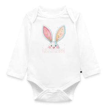 Name Lilly Bunny Lilly Bunny Pet Name - Organic Longsleeve Baby Bodysuit - white - Front