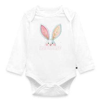 Baby Bunny Baby Pet Name - Organic Longsleeve Baby Bodysuit - white - Front