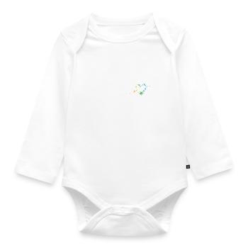 Ich brauche kein Einhorn - Ich habe einen Bully - Baby Bio-Langarm-Body - Weiß - Vorne