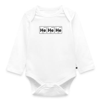 Chemie lustig Chemiker Chemielaborant Labor Helium - Baby Bio-Langarm-Body - Weiß - Vorne