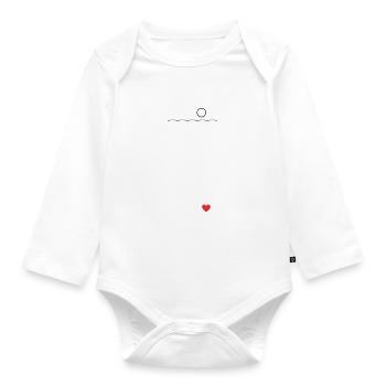 Ich Liebe Triathlon - Baby Bio-Langarm-Body - Weiß - Vorne