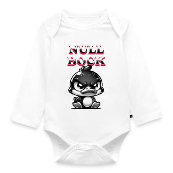 NULL BOCK - Baby Bio-Langarm-Body - Weiß - Vorne