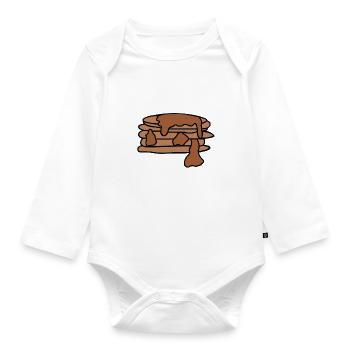 Crêpe Crêpe - Body Bébé bio manches longues - blanc - Devant