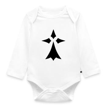 bretonisches Hermine symbol region bretagne 2 - Baby Bio-Langarm-Body - Weiß - Vorne