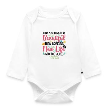 Midwives Midwives Doula Obstetrician Pregnant - Organic Longsleeve Baby Bodysuit - white - Front