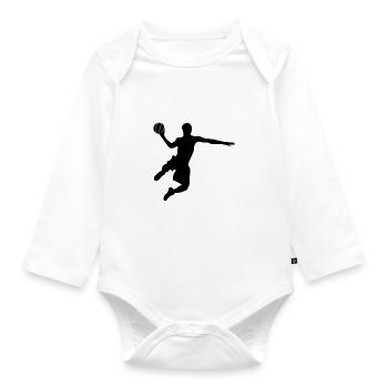 Basketball Player Basketball Basketball Player - Organic Longsleeve Baby Bodysuit - white - Front