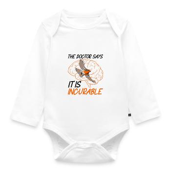 Bird Watching Birds Watching Birding Bird - Organic Longsleeve Baby Bodysuit - white - Front
