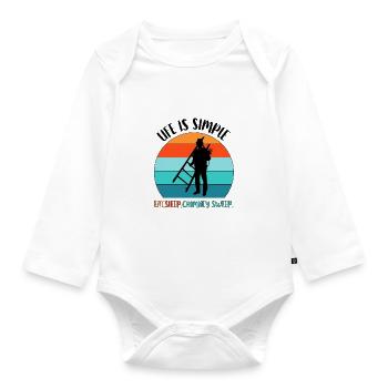 Chimney Sweep Chimney Sweep - Organic Longsleeve Baby Bodysuit - white - Front