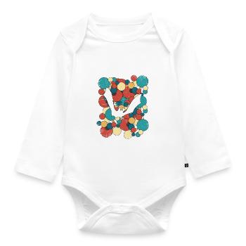 Bat Bats - Organic Longsleeve Baby Bodysuit - white - Front