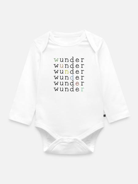 Wunder - Baby Bio-Langarm-Body - Weiß