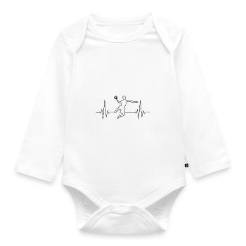 Basketball Player Basketball Basketball Player - Organic Longsleeve Baby Bodysuit - white - Front