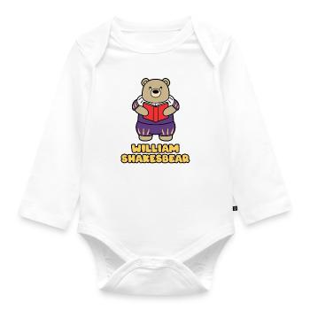 WILLIAM SHAKESBEAR - Baby Bio-Langarm-Body - Weiß - Vorne