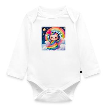 J aime ma crèche - Body Bébé bio manches longues - blanc - Devant