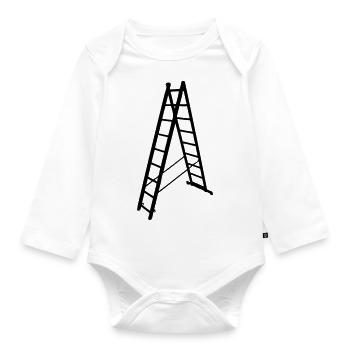 Leiter - Baby Bio-Langarm-Body - Weiß - Vorne