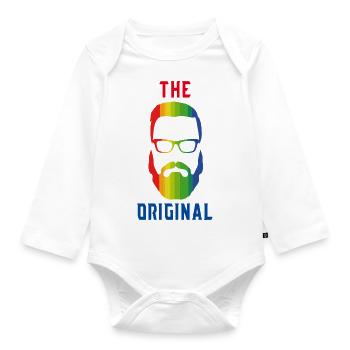 THE ORIGINAL! - Organic Longsleeve Baby Bodysuit - white - Front